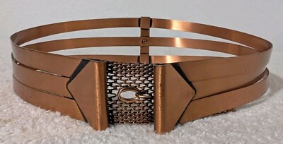 Vintage MCM Renoir Copper Belt 50\'s 60\'s Ladies Size XS Small 25” To 27” Vintage MCM Renoir Copper Belt 50 main image 3