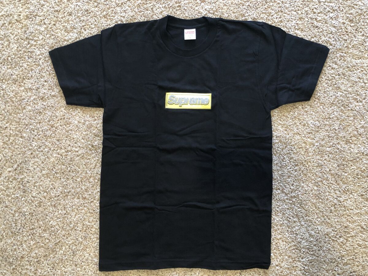 Supreme Bling Box Logo Tee Black M S/S 13 | eBay