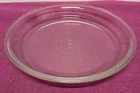 2 x Vintage Retro Anchor Hocking 462 Clear Glass 10" Pie Flan Plate Dish pyrex