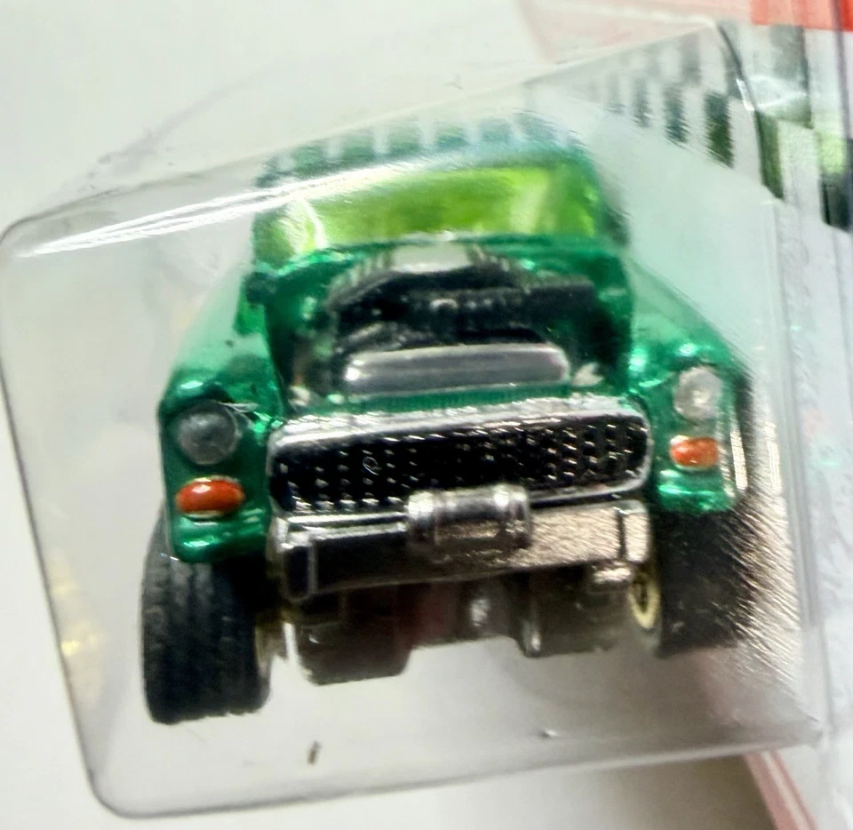 Camión Hemi 55 Chevy Bel Air Gasser hecho a medida Hot Wheels con neumáticos RR👀 Foto 4 de 4