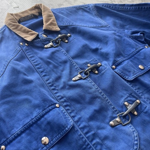 Chaqueta de Algodón Polo Ralph Lauren Bombero Talla S Azul Clásica Años 90 Buen Estado - Imagen 8 de 13