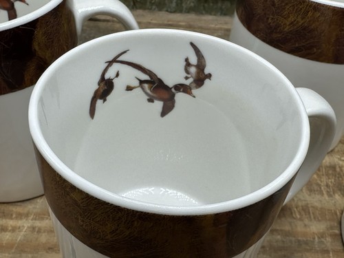 Lote de 4 tazas de café Ducks Unlimited Ducks in Flight RARAS - Imagen 2 de 5