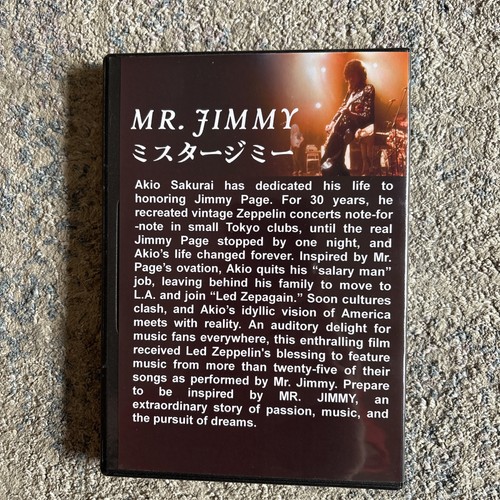 Mr. Jimmy DVD Documentary Guitarist Akio Sakurai Honors Jimmy Page Led Zeppelin - Picture 3 of 24