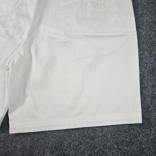 Pantaloncini casual Brooks Brothers Sport uomo cotone golf taglia 38 bianchi pieghe davanti - Foto 8 di 9