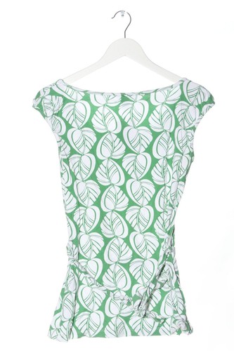 H&M Camiseta estampada Mujeres Talla EU 36 verde-blanco look casual - Imagen 2 de 5