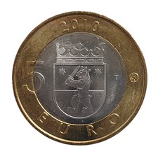 Finland 5 Euro 2010 Provincial coin Satakunta Bi-metallic -PROOF - a UNC
