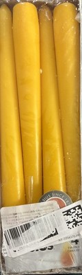 Bolsius Tapered Candles Pack of 4  Yellow