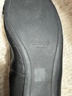 Coach Chelsea Chelsey Black Leather Ballet Flat Strap Logo 10B Comfort — photo 8