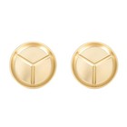 2 Pieces Food Plate Portion Section Dinner Plates Divided Dishes