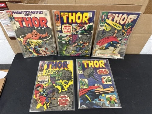 Vintage THOR Marvel Comics lot Of 5 # 121, 141, 142, 143, 149