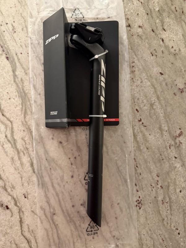 Zipp Service Course Seatpost 27.2 - 20mm Layback Offset Road Gravel Black 350mm