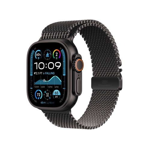 Apple Watch Black Titanium Milanese Loop 49MM Medium For Apple Watch Ultra (Med) - Zdjęcie 7 z 7
