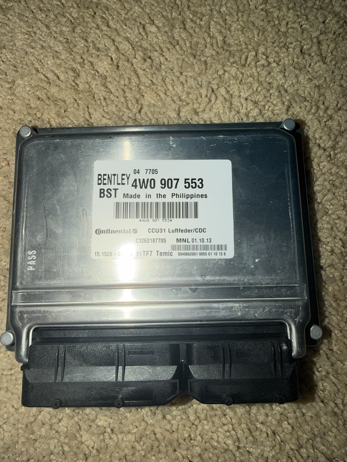 2014-2018 BENTLEY FLYING SPUR AIR SUSPENSION CONTROL MODULE OEM #READ NOTES