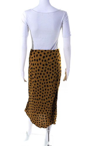 Madewell Womens Spotted Print Midi Bias Skirt Brown Size 4 - Bild 3 von 6