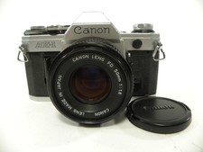 Canon AE-1 35mm SLR Camera with a 50mm f/1.8 FD Lens