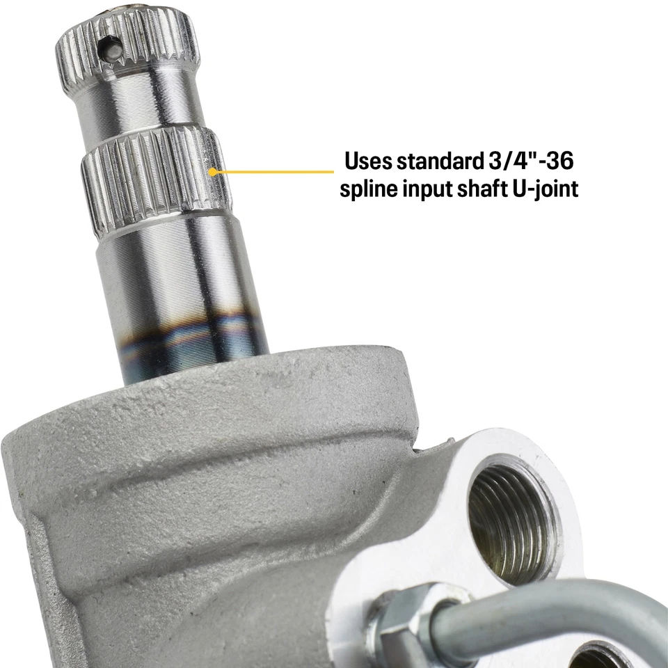 Mustang II Power Steering Rack & Pinion w/ Offset Bushings, 82-88 T-bird Design - Image 4 of 4