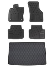 Gummi Fußmatten Kofferraumwanne für VW Golf 8 CD 2019- Allwetter Gummimatten