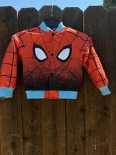 Kids Disney Marvel Spider-Man Embroidered Bomber Jacket Size 4T