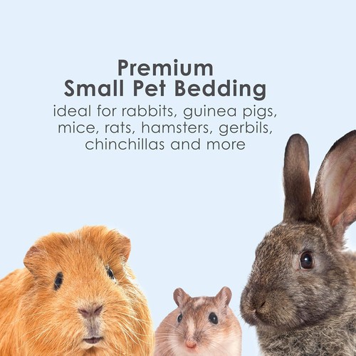 Ropa de cama de papel blanco limpia y acogedora, hecha para animales pequeños, 49,2 litros - Imagen 3 de 11