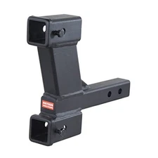 Trailer Hitch Dual Hitch Extender Adapter with 2 & 10-inch 2" & 10" Drop