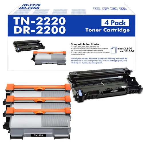 Toner+Trommel compatible with Brother TN-2220 HL-2250DN MFC-7360N 7460DN Fax2840 - Afbeelding 8 van 10