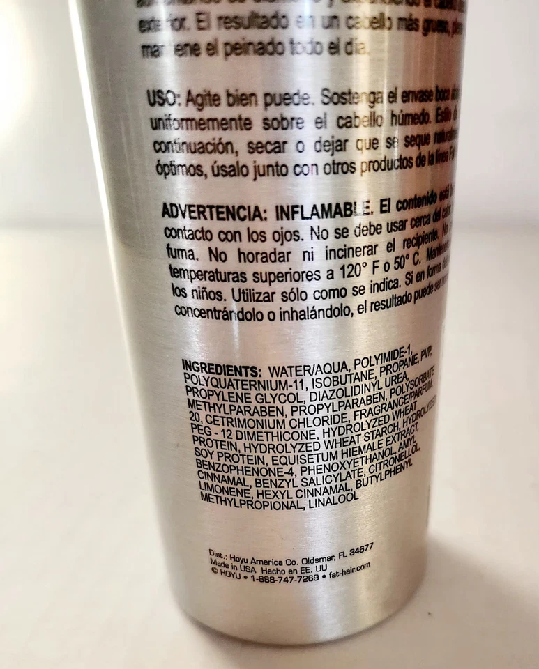 Samy Fat Hair "0" Calories Amplifying Mousse Thicker Fuller Looking Hair  - Image 4 of 4