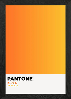 PANTONE FARBVERLAUF Gerahmtes Wandbild Poster Leinwanddruck Bild