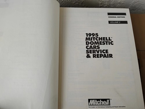 Mitchell Manuals 1995 Domestic Cars Service & Repair Tune-Up Electrical vol. 2 - Picture 3 of 9