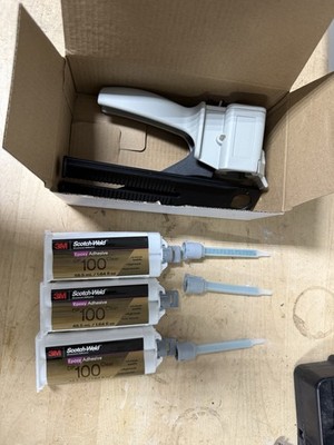 3M Scotch-Weld Epoxy Adhesive DP100Plus, Clear, 48.5 mL 3 PACK WITH DISPENSER
