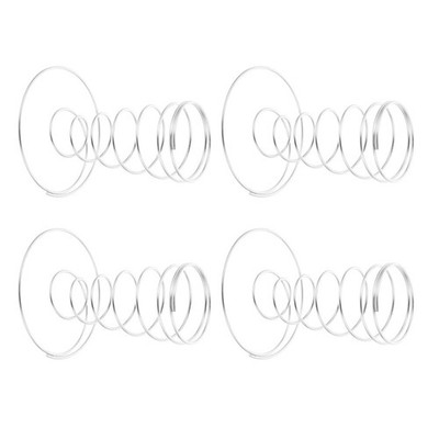 4 Pcs Stainless Steel Ice Cream Cone Holders Desk Display Stands for Kitchen