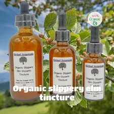 USDA Certified Organic Slippery Elm (Ulmus rubra) Glycerin Tincture Double