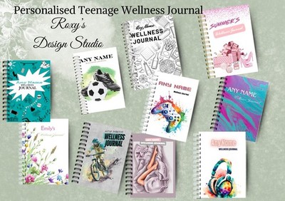 Personalisiertes Teenager Wellness Journal psychische Gesundheit Tagebuch Selbstfürsorge Geschenk A5/A4