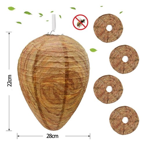 Sturdy 4pcs Fake Wasp For Nests to Deter Pests in Outdoor Areas Yellow - Picture 4 of 9