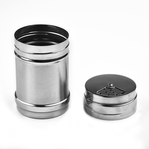 1* Spezie Acciaio Inox Shaker Pepe Sale Bottiglia Condimento Pentola Condimento Scatole - Foto 7 di 57