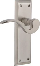Nostalgic Warehouse New York 762997 Left Hand Privacy Door Lever - Satin Nickel