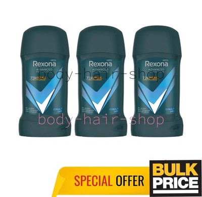 Rexona Men Cobalt Dry MaxPro Stick Deodorant Fresh Scent Geruchsschutz 3er Pack