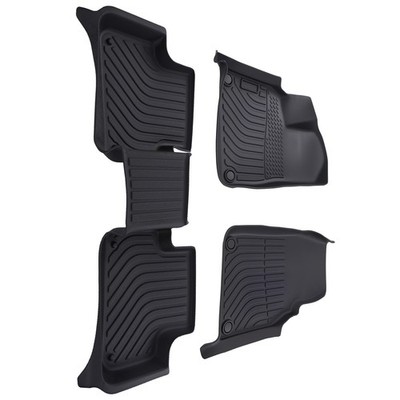 Carpet Floor Mats for Audi Q7 2017-2025 TPE Rubber Black All-Weather Floor Liner