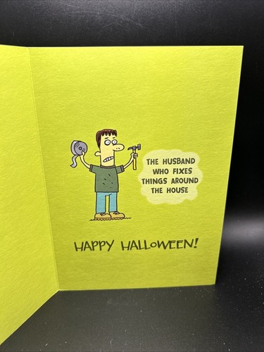 Halloween For Husband Greeting Card w/Envelope - Foto 2 di 3
