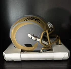 Los Angeles Rams Davante Adams #17 Autographed Signed Slate Mini Helmet COA