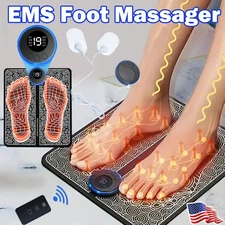 EMS Electric - Fix Foot Drop From Home 8 Mode and 19 Gears EMS Foot Massager Mat