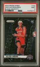 2024 Panini WNBA- Black Velocity Prizm /39 -Aaliyah Edwards - ROOKIE /39 - PSA 9