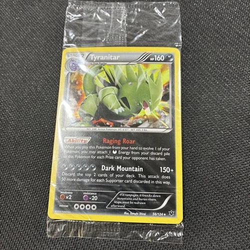 Sealed Tyranitar 56/124 Cosmo Holo Fates Knockout Pokemon