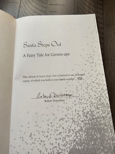 Santa Steps Out Hardcover Book Signed Limited Edition #423 Of 1000 - Picture 2 of 9