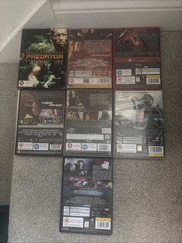 Predator Complete Franchise X 7 Film DVDs Collection 1 2 Predators Prey AVP - Imagen 2 de 3