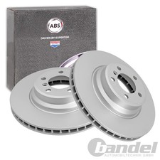2x ABS BREMSSCHEIBEN 348mm BEL�FTET VORNE passend f�r BMW 5 6 7 | 17582