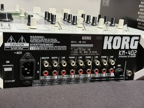 KORG Digital 4-channel DJ Mixer KM-402 Built-in Kaoss Pad Effects EQ Sampler - Picture 5 of 5
