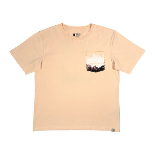 Carhartt Pink Relaxed Short Sleeve Heavyweight Outdoors Graphic T-Shirt Large - Picture 1 of 13