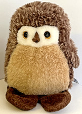 1997 Mary Meyer Owl Finger Puppet Plush Stuffed 4" Vintage