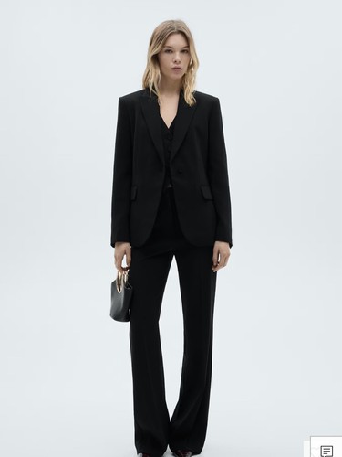 blazer mango lino - Imagen 1 de 8