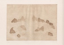 Zoran Music, Estampe, Paysage Rocheux